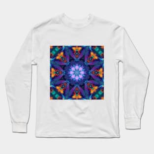 Mandalas Collection - How to color the island of a hummingbird (Xabalabaxas) Long Sleeve T-Shirt